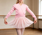 Girls Dance Wrap Top Ballet Dance Warm Up Cardigan