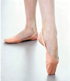 Leather Half Shoes Ballet Pink – Jazz Contemporary Turning Dance Shoes Foot Thong