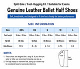 Leather Half Shoes Ballet Pink – Jazz Contemporary Turning Dance Shoes Foot Thong