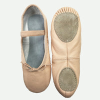 Leather Split Sole Ballet Shoes